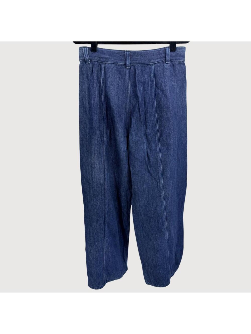 COS Chambray Wide Leg Trouser Jeans Lyocell Denim Size 8 - Picture 3 of 9